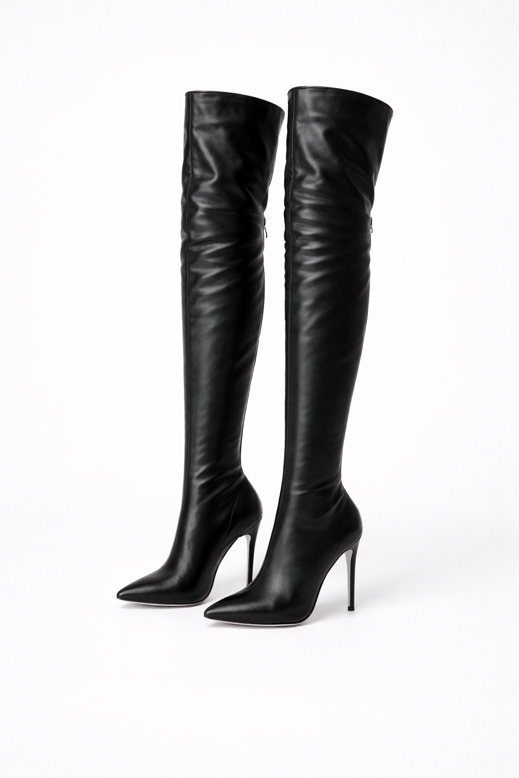 Ravenna Women's Over The Knee Boots | Stretch Stiletto Thigh High | Going Out & Evening Wear