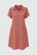 Carlijn Women's Collared Summer Dress | Casual Holiday Sundress | Everyday & Vacation Wear