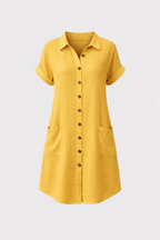 Carlijn Women's Collared Summer Dress | Casual Holiday Sundress | Everyday & Vacation Wear