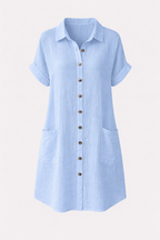 Carlijn Women's Collared Summer Dress | Casual Holiday Sundress | Everyday & Vacation Wear