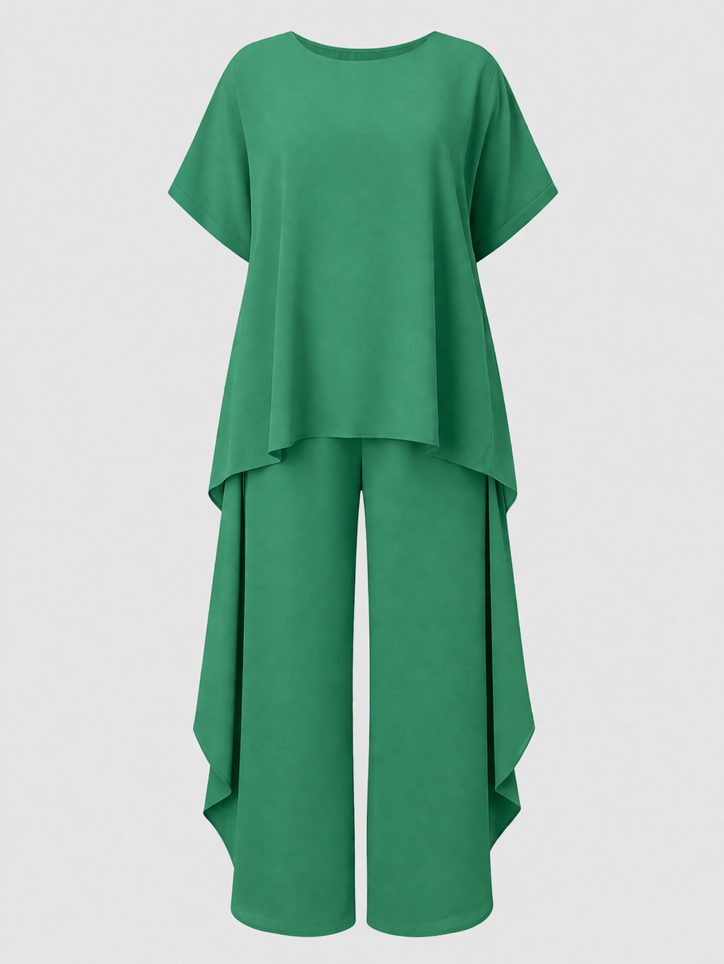 Luca Women's Two-Piece Co-ord Set | Oversized Top & Wide Leg Trousers | Casual Everyday Loungewear