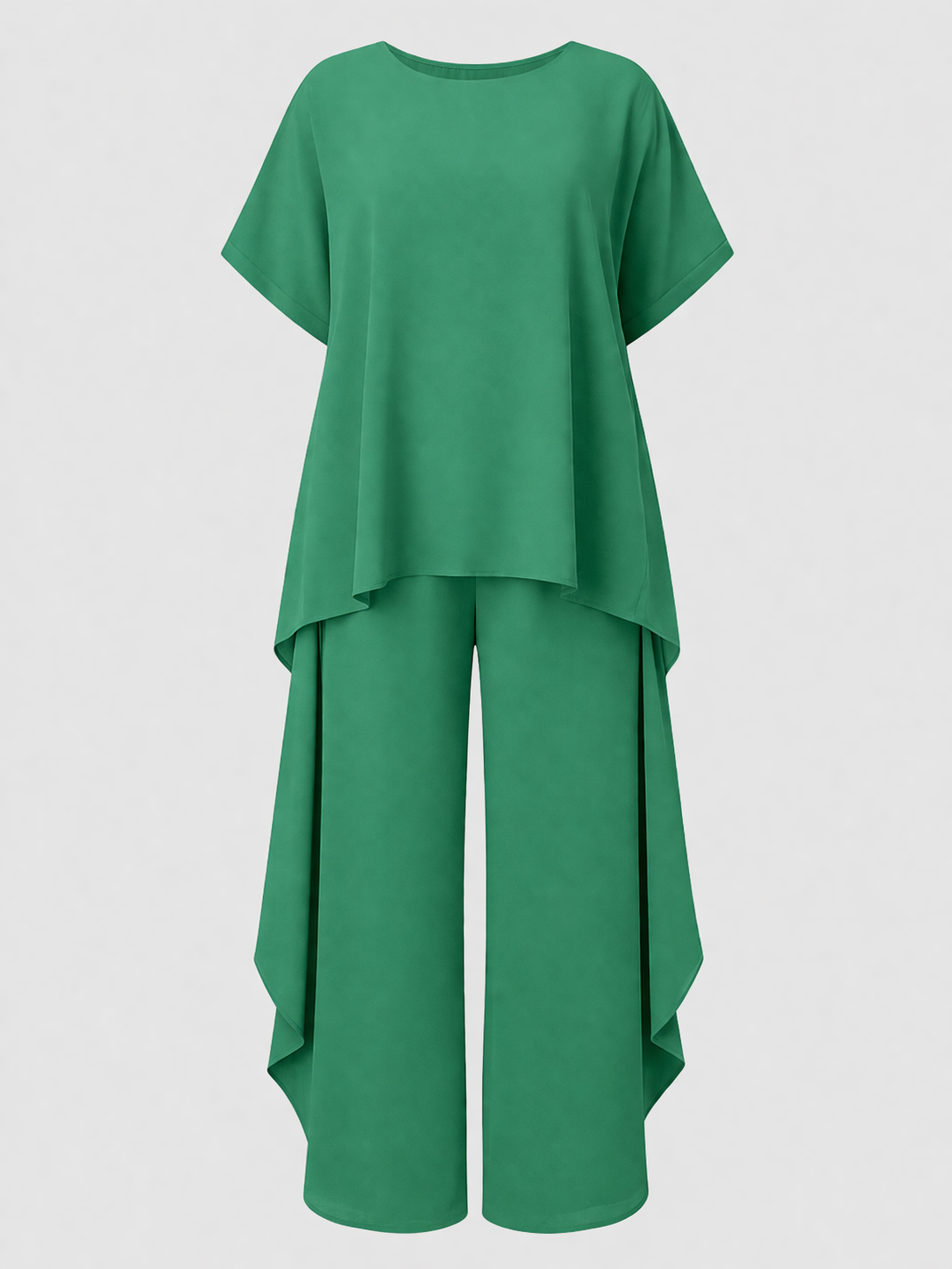 Luca Women's Two-Piece Co-ord Set | Oversized Top & Wide Leg Trousers | Casual Everyday Loungewear
