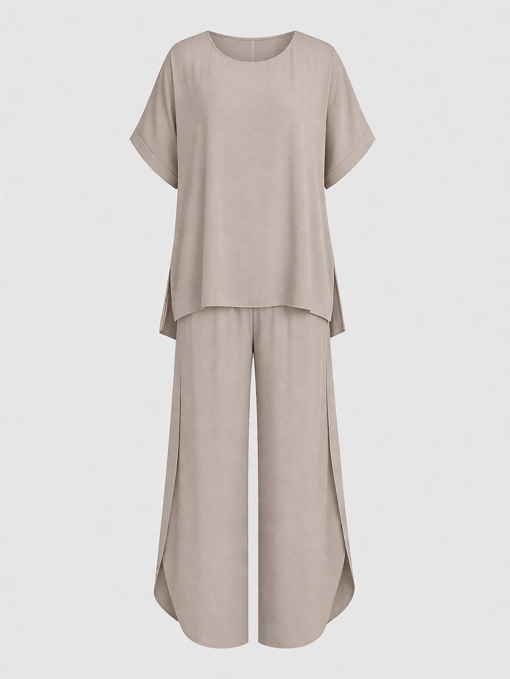 Luca Women's Two-Piece Co-ord Set | Oversized Top & Wide Leg Trousers | Casual Everyday Loungewear