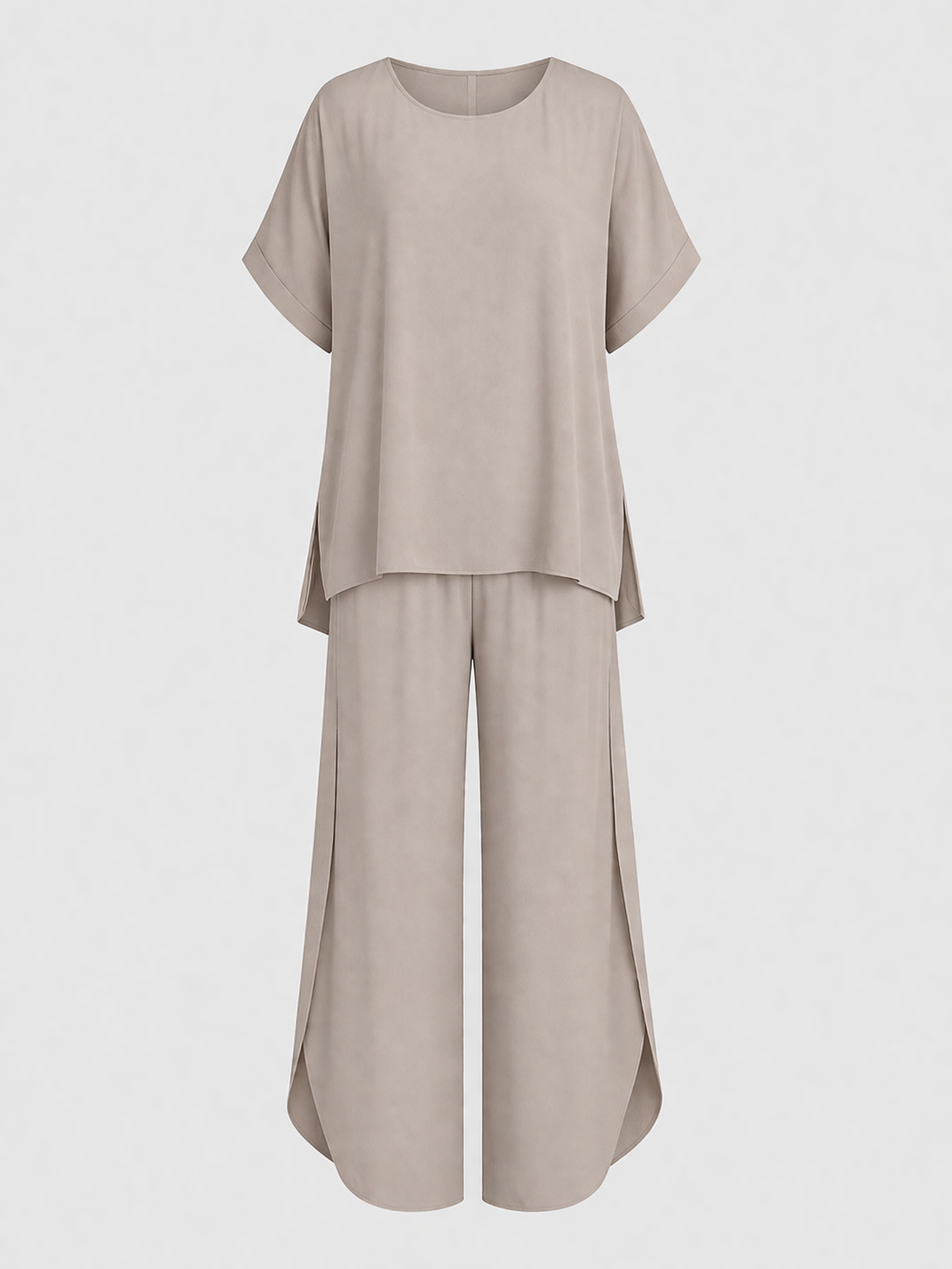 Luca Women's Two-Piece Co-ord Set | Oversized Top & Wide Leg Trousers | Casual Everyday Loungewear