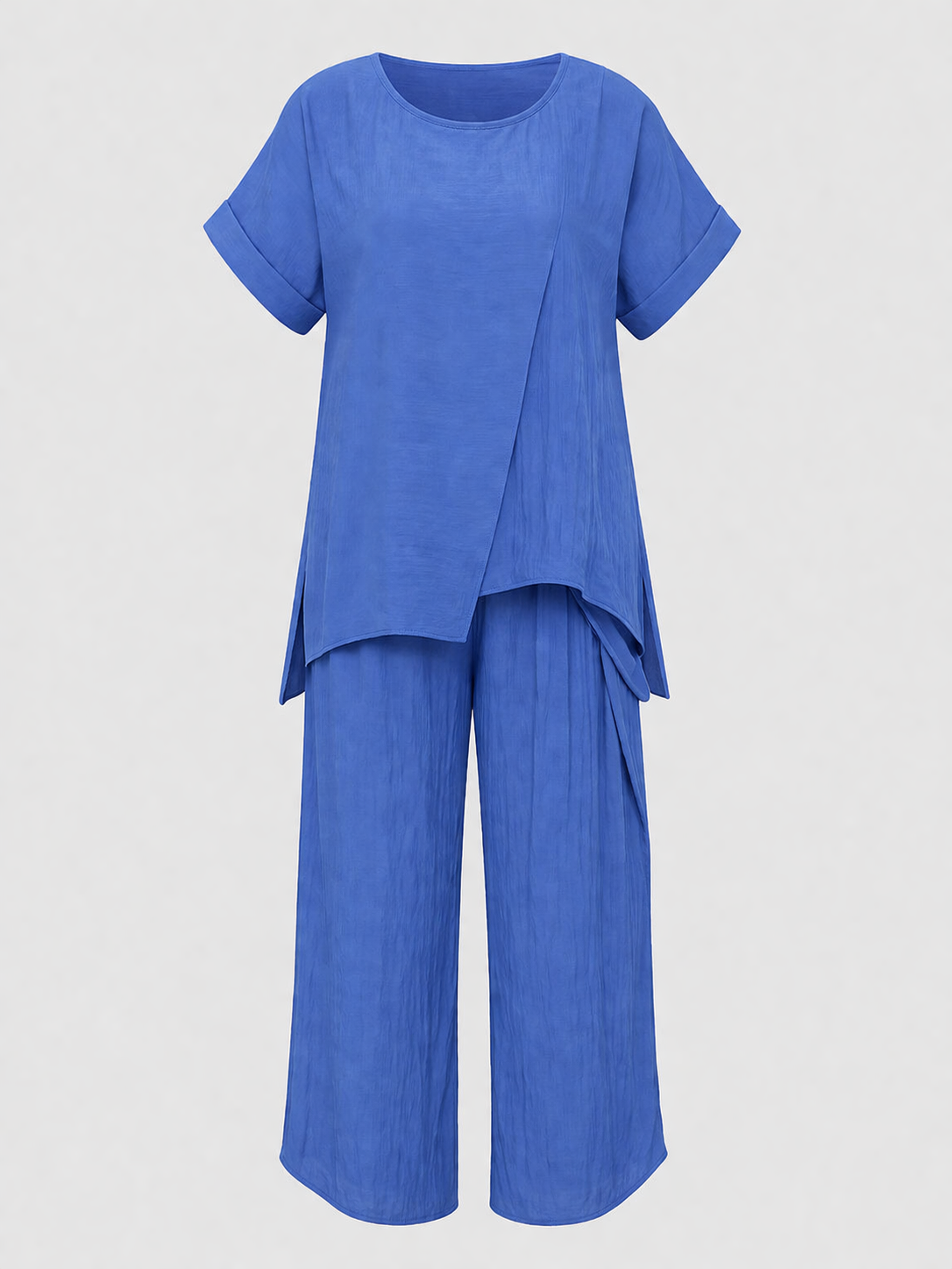 Luca Women's Two-Piece Co-ord Set | Oversized Top & Wide Leg Trousers | Casual Everyday Loungewear
