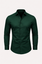 Verrin Men's Slim Fit Stretch Dress Shirt | Wrinkle-Free Performance Shirt for Men | Smart Casual & Formal Everyday Wear