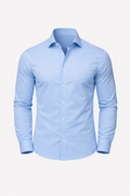 Verrin Men's Slim Fit Stretch Dress Shirt | Wrinkle-Free Performance Shirt for Men | Smart Casual & Formal Everyday Wear