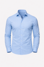 Verrin Men's Slim Fit Stretch Dress Shirt | Wrinkle-Free Performance Shirt for Men | Smart Casual & Formal Everyday Wear