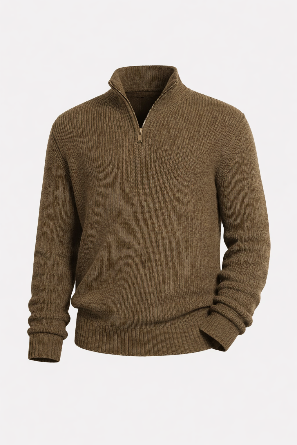 Loren Men's Luxury Cashmere Blend Half-Zip Sweater | Soft Premium Quarter Zip Jumper for Men | Smart Casual Everyday Knitwear
