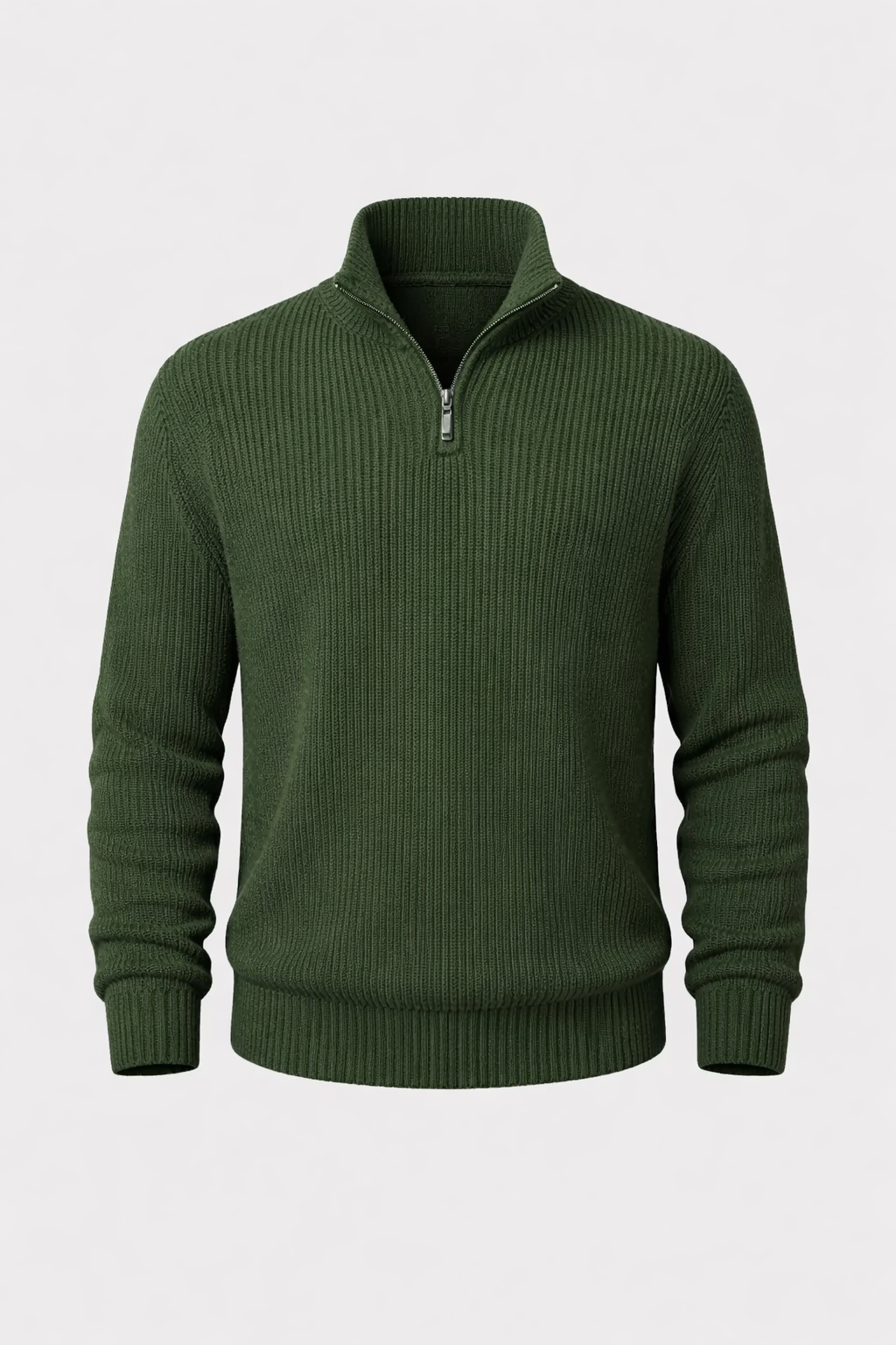 Loren Men's Luxury Cashmere Blend Half-Zip Sweater | Soft Premium Quarter Zip Jumper for Men | Smart Casual Everyday Knitwear