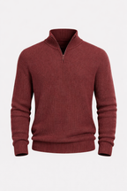 Loren Men's Luxury Cashmere Blend Half-Zip Sweater | Soft Premium Quarter Zip Jumper for Men | Smart Casual Everyday Knitwear