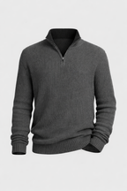 Loren Men's Luxury Cashmere Blend Half-Zip Sweater | Soft Premium Quarter Zip Jumper for Men | Smart Casual Everyday Knitwear