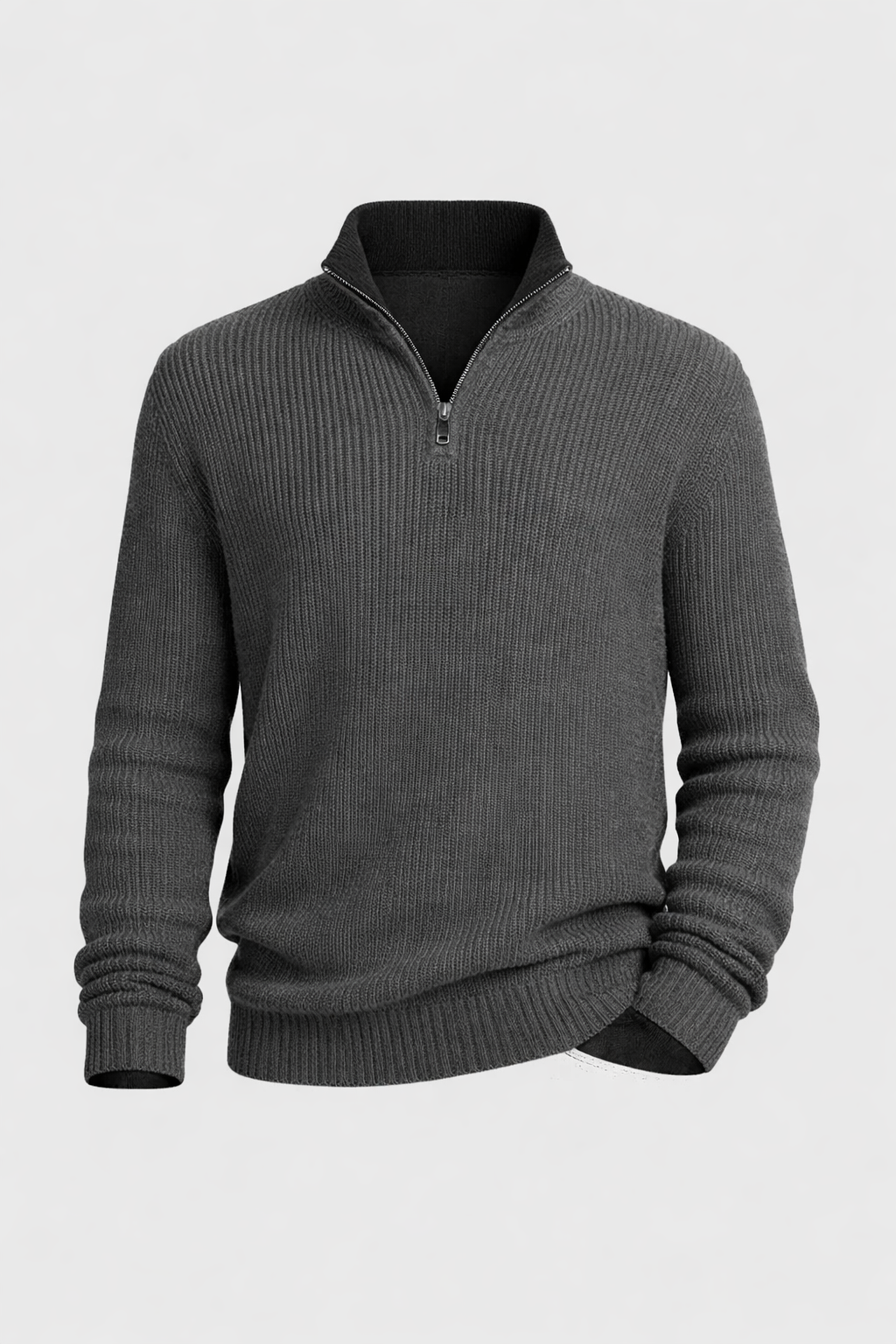 Loren Men's Luxury Cashmere Blend Half-Zip Sweater | Soft Premium Quarter Zip Jumper for Men | Smart Casual Everyday Knitwear