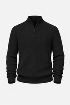 Loren Men's Luxury Cashmere Blend Half-Zip Sweater | Soft Premium Quarter Zip Jumper for Men | Smart Casual Everyday Knitwear