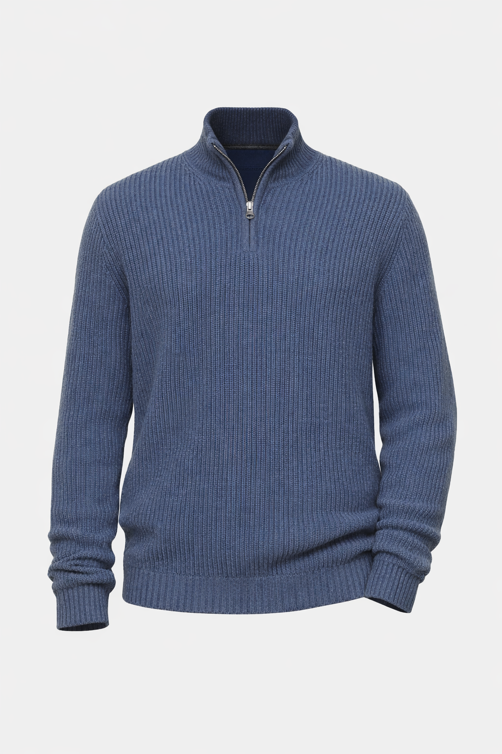 Loren Men's Luxury Cashmere Blend Half-Zip Sweater | Soft Premium Quarter Zip Jumper for Men | Smart Casual Everyday Knitwear