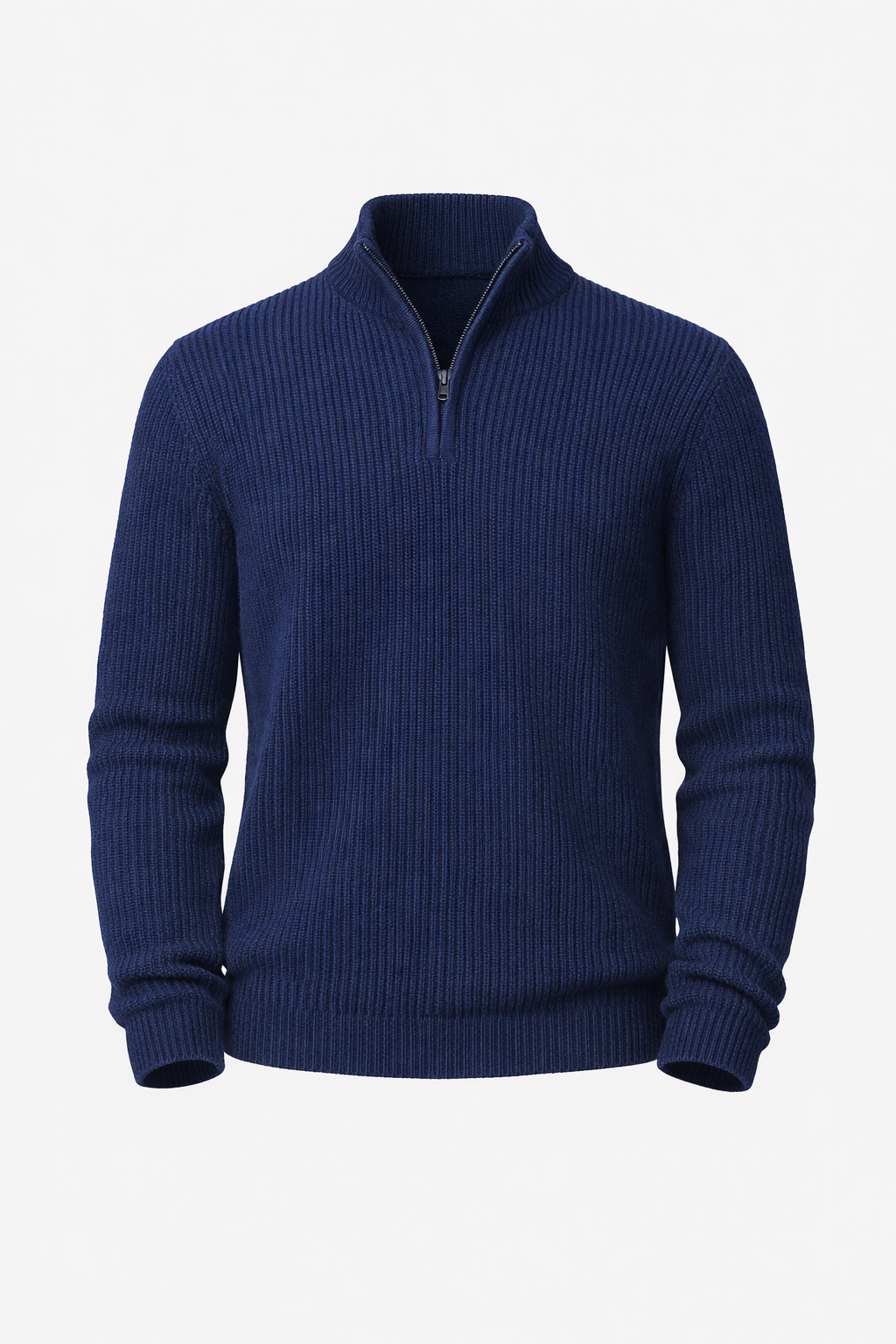 Loren Men's Luxury Cashmere Blend Half-Zip Sweater | Soft Premium Quarter Zip Jumper for Men | Smart Casual Everyday Knitwear