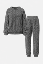 Snugly Unisex Fleece Pyjama Set | Soft Warm Fleece Pajama Set for Women & Men | Cosy Winter Loungewear & Sleepwear