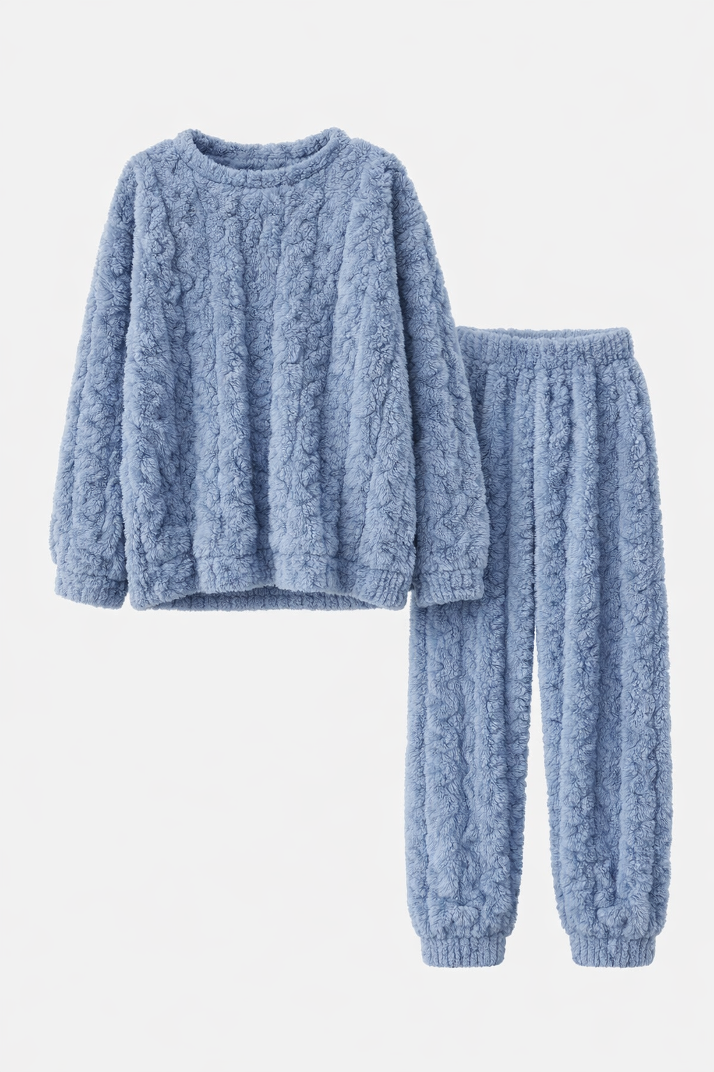 Snugly Unisex Fleece Pyjama Set | Soft Warm Fleece Pajama Set for Women & Men | Cosy Winter Loungewear & Sleepwear