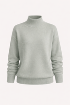 Marga Women's Elegant Cashmere Blend Turtleneck Sweater | Soft Luxury Roll Neck Jumper for Women