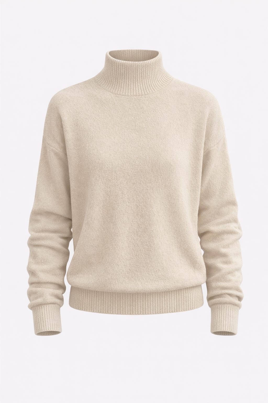 Marga Women's Elegant Cashmere Blend Turtleneck Sweater | Soft Luxury Roll Neck Jumper for Women