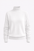 Marga Women's Elegant Cashmere Blend Turtleneck Sweater | Soft Luxury Roll Neck Jumper for Women