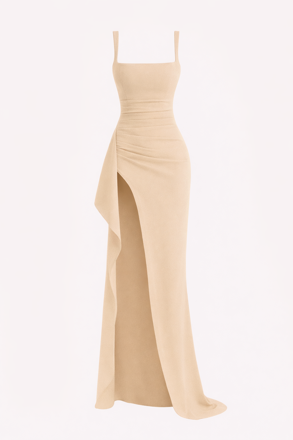 Valessia Women's Formal Slip Maxi Dress with Open Back | Elegant Satin Backless Maxi Dress for Women