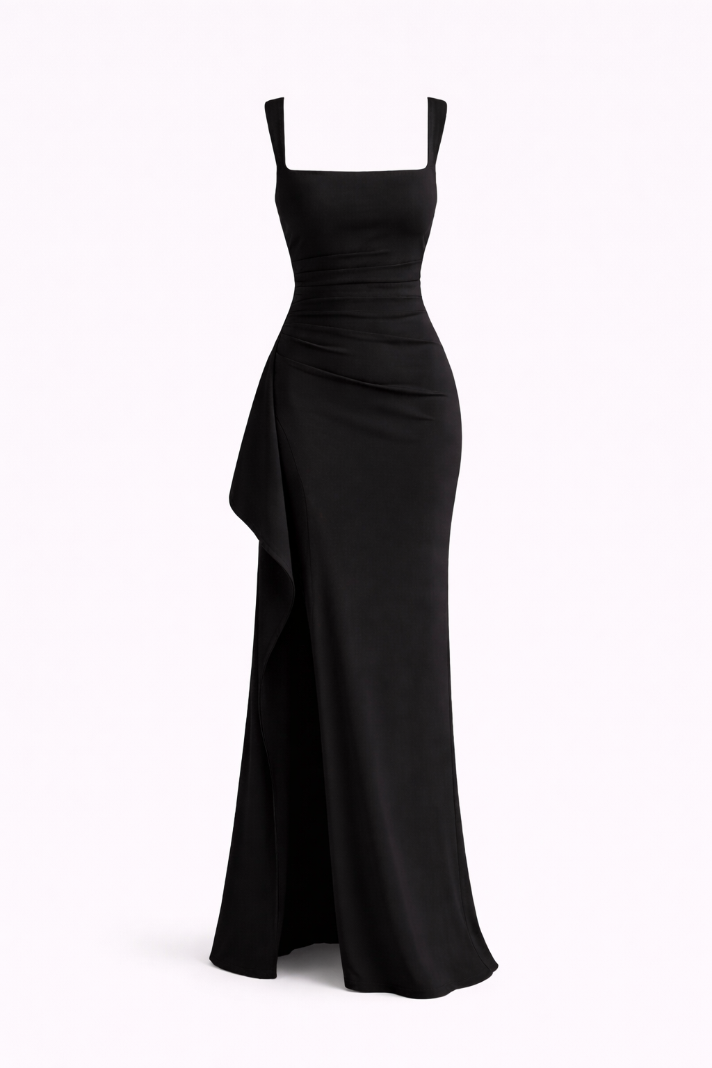 Valessia Women's Formal Slip Maxi Dress with Open Back | Elegant Satin Backless Maxi Dress for Women