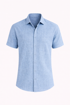 Lauro Men's Linen Summer Shirt | Lightweight Breathable Linen Shirt for Men | Smart Casual Holiday & Everyday Summer Wear