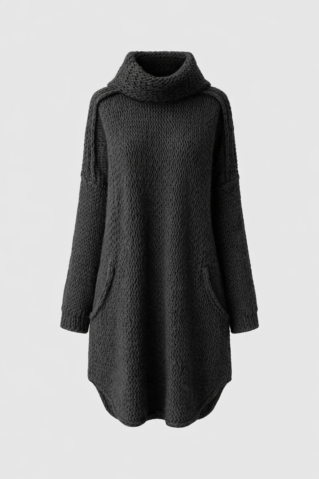 Greta Women's Cotton Knit Turtleneck Sweater | Soft Everyday Roll Neck Jumper for Women | Classic Regular Fit Smart Casual Knitwear