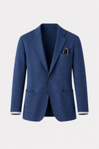 Lucas Men's Elegant Cotton Stretch Blazer | Smart Casual Regular Fit Blazer for Men | Versatile Everyday Office & Weekend Outerwear