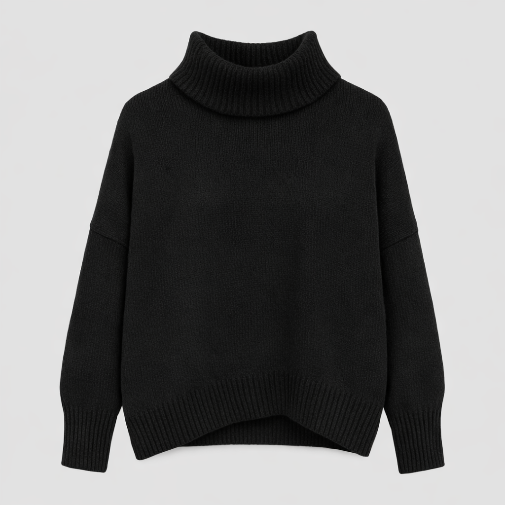 Berenice Women's Cashmere Turtleneck Sweater | Luxury Roll Neck Knit Jumper