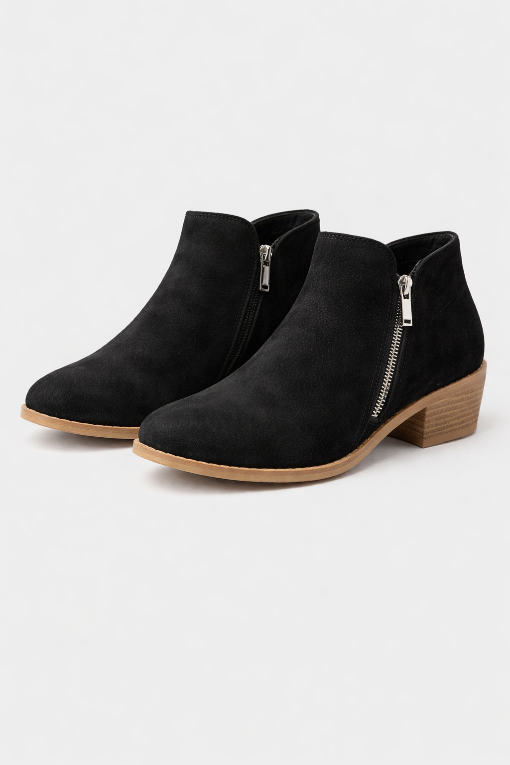 Klara Women's Elegant Suede Mid-Calf Boots | Block Heel Zip-Up Suede Boots for Women | Smart Casual Everyday & Occasion Footwear
