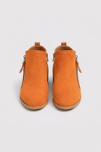 Klara Women's Elegant Suede Mid-Calf Boots | Block Heel Zip-Up Suede Boots for Women | Smart Casual Everyday & Occasion Footwear