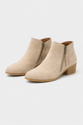 Klara Women's Elegant Suede Mid-Calf Boots | Block Heel Zip-Up Suede Boots for Women | Smart Casual Everyday & Occasion Footwear