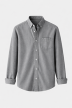 Alex Men's Cotton Linen Long Sleeve Shirt | Lightweight & Breathable | Smart Casual Summer Wear