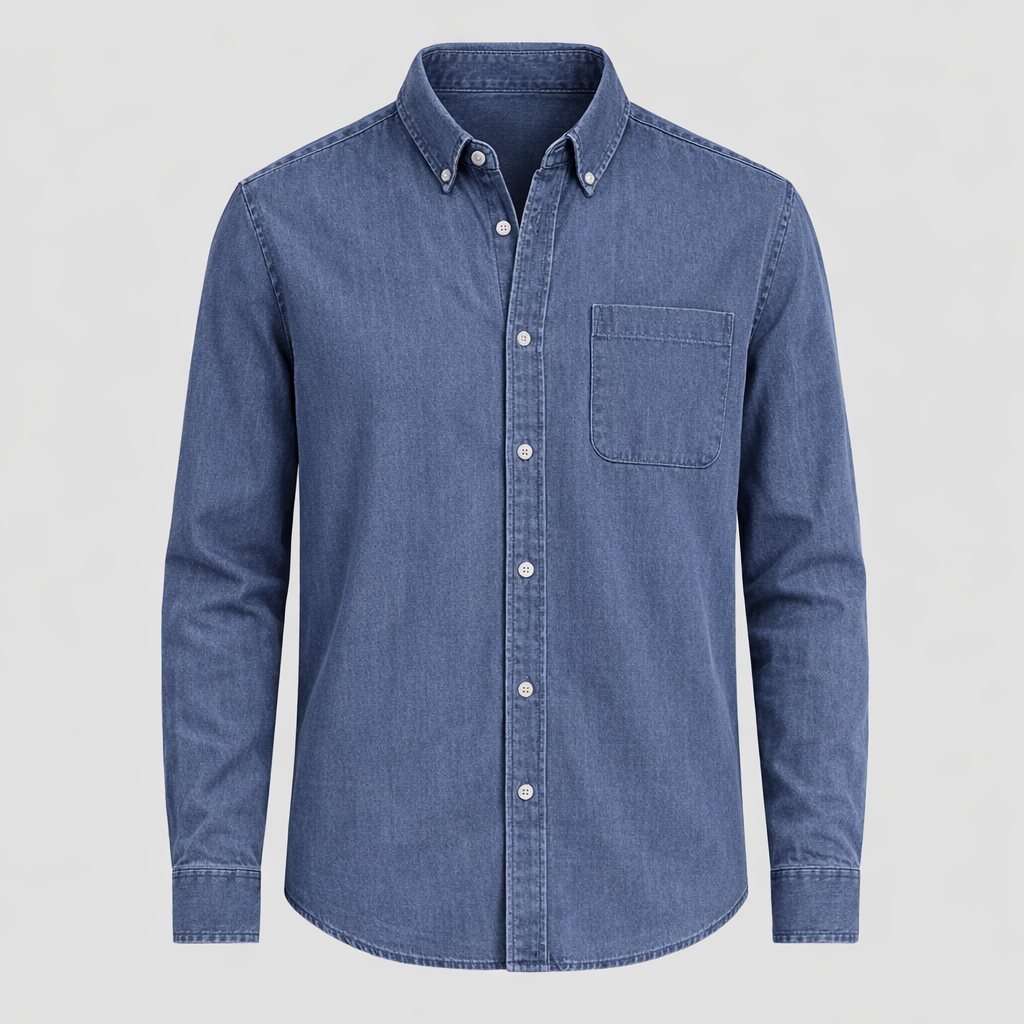 Alex Men's Cotton Linen Long Sleeve Shirt | Lightweight & Breathable | Smart Casual Summer Wear