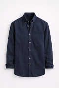 Alex Men's Cotton Linen Long Sleeve Shirt | Lightweight & Breathable | Smart Casual Summer Wear