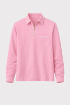 Romeo Men's Long Sleeve Cotton Jersey Polo Shirt | Classic Soft Knit Polo for Men | Smart Casual Everyday & Weekend Wear