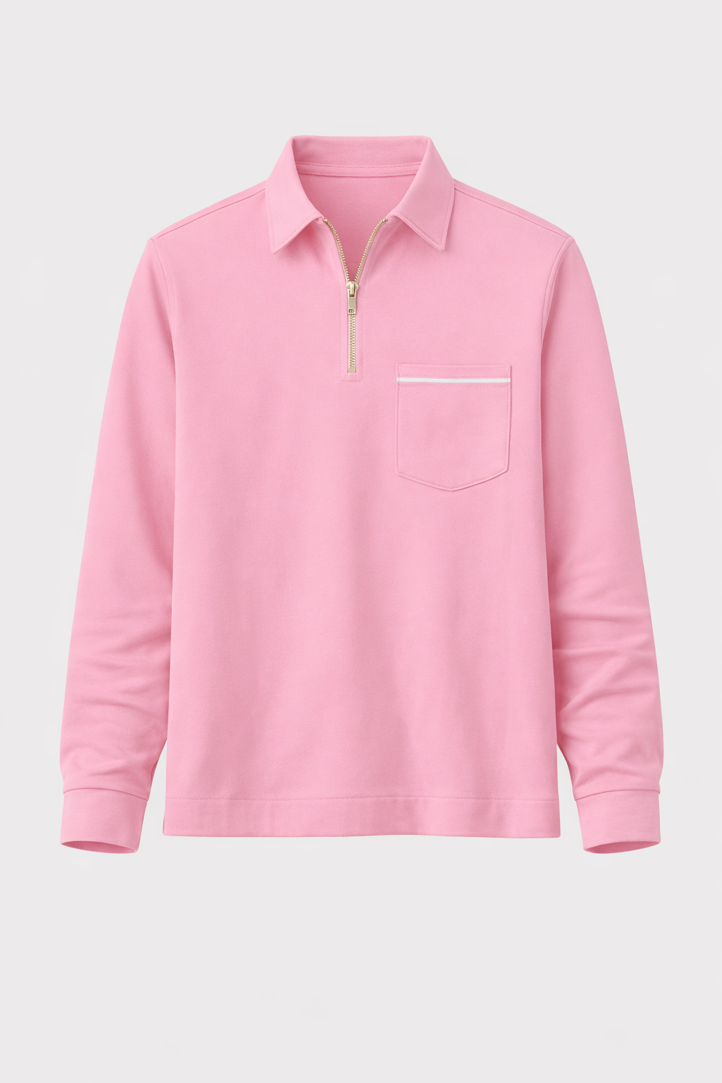 Romeo Men's Long Sleeve Cotton Jersey Polo Shirt | Classic Soft Knit Polo for Men | Smart Casual Everyday & Weekend Wear