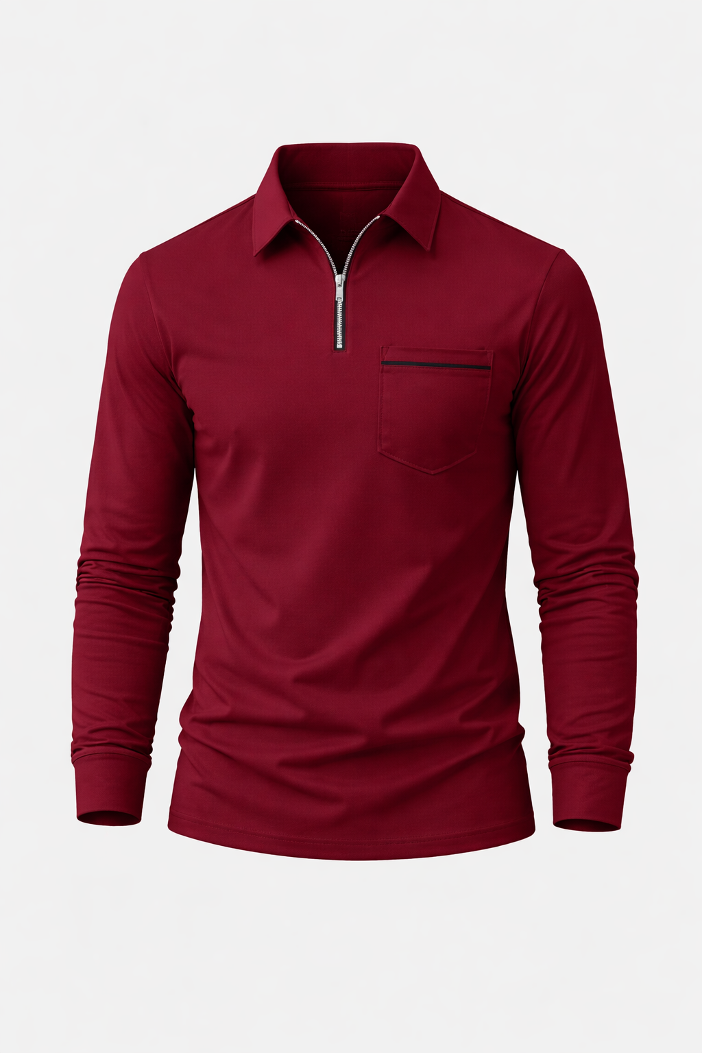 Romeo Men's Long Sleeve Cotton Jersey Polo Shirt | Classic Soft Knit Polo for Men | Smart Casual Everyday & Weekend Wear
