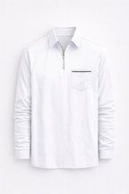 Romeo Men's Long Sleeve Cotton Jersey Polo Shirt | Classic Soft Knit Polo for Men | Smart Casual Everyday & Weekend Wear
