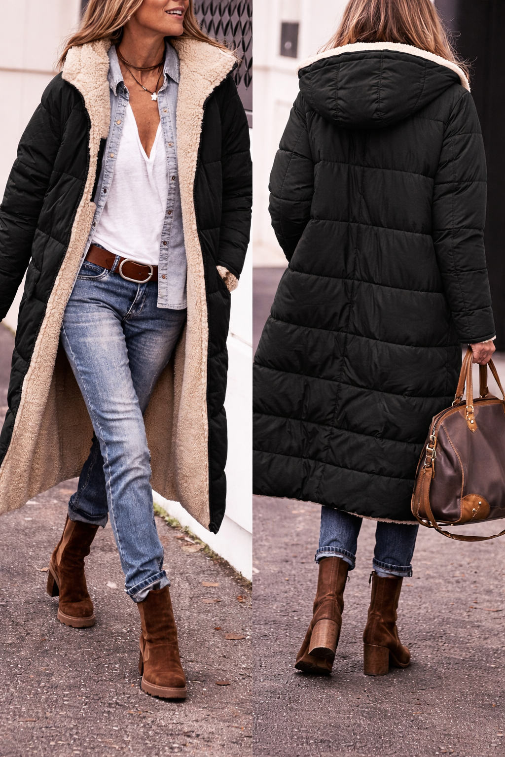 Women's Windproof Waterproof Winter Puffer Jacket | Warm Insulated Padded Jacket for Women | Stylish Cold Weather Outerwear
