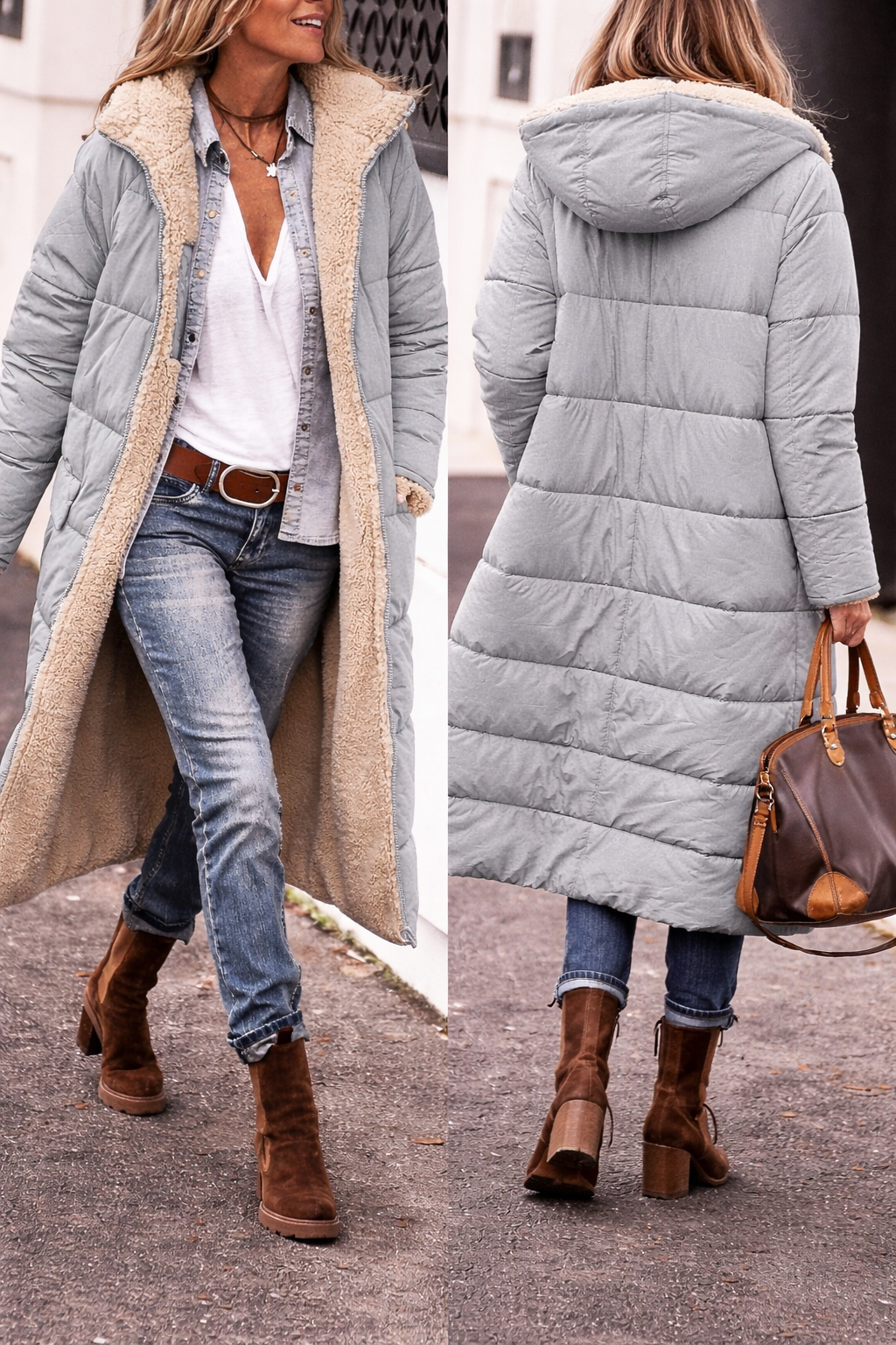 Women's Windproof Waterproof Winter Puffer Jacket | Warm Insulated Padded Jacket for Women | Stylish Cold Weather Outerwear