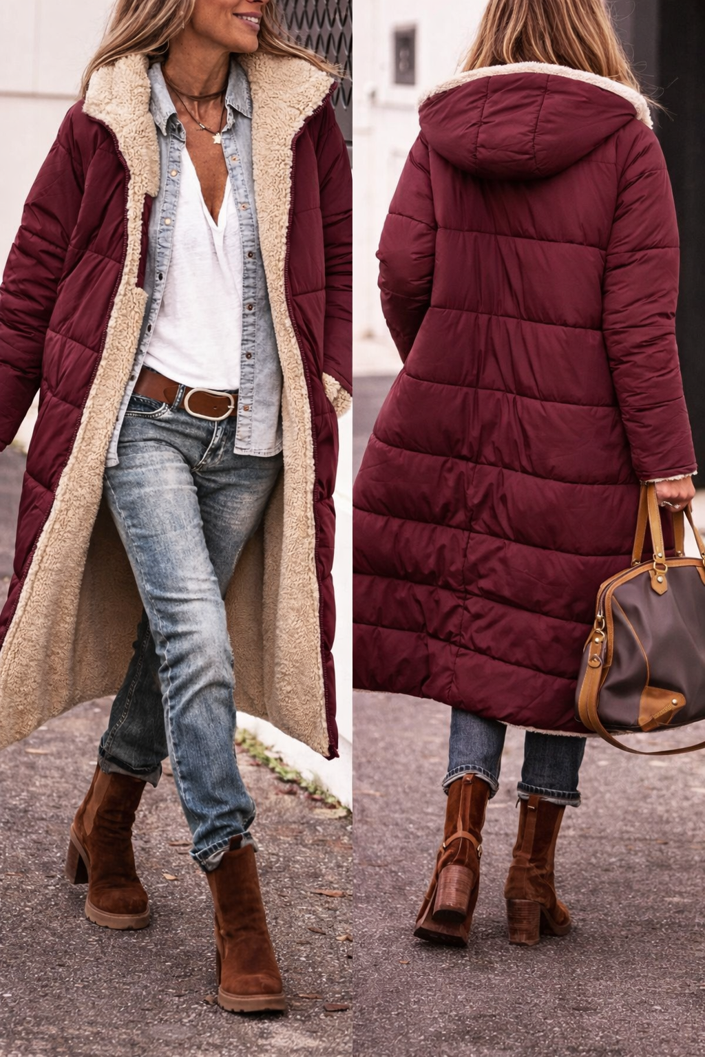 Women's Windproof Waterproof Winter Puffer Jacket | Warm Insulated Padded Jacket for Women | Stylish Cold Weather Outerwear