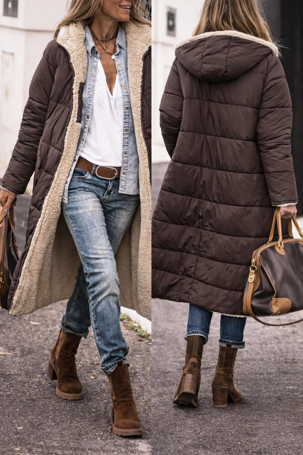 Women's Windproof Waterproof Winter Puffer Jacket | Warm Insulated Padded Jacket for Women | Stylish Cold Weather Outerwear