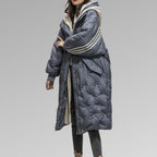 Christel Women's Premium Long Puffer Jacket | Luxury Longline Padded Coat for Women | Warm Everyday Winter Outerwear