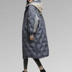 Christel Women's Premium Long Puffer Jacket | Luxury Longline Padded Coat for Women | Warm Everyday Winter Outerwear