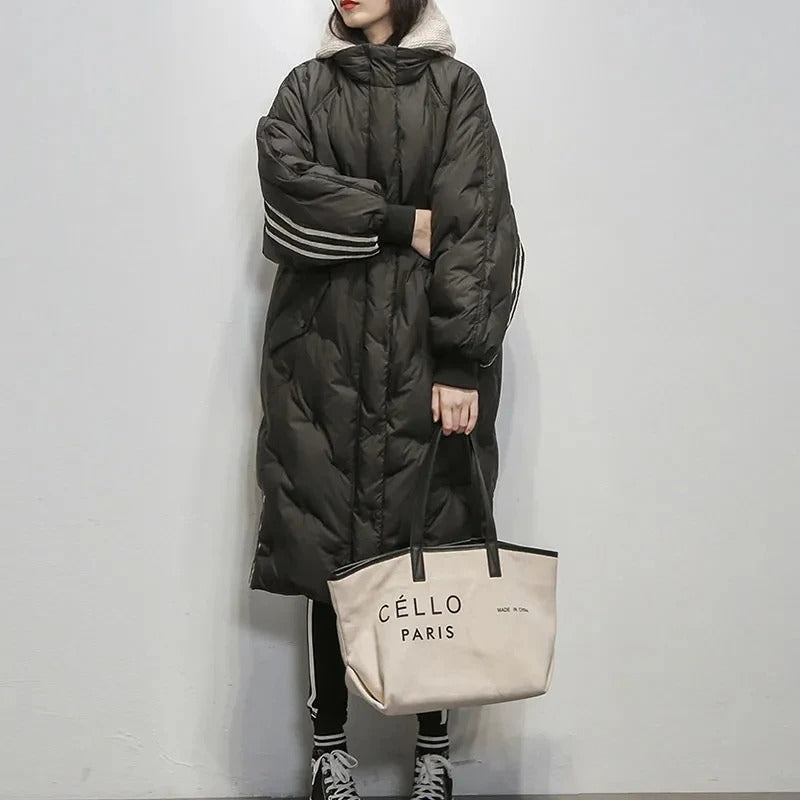 Christel Women's Premium Long Puffer Jacket | Luxury Longline Padded Coat for Women | Warm Everyday Winter Outerwear