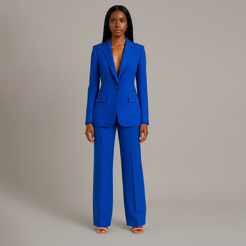 Christi Women's Formal Suit Set | Tailored Blazer & Trouser Suit for Women | Smart Power Dressing Office & Occasion Wear