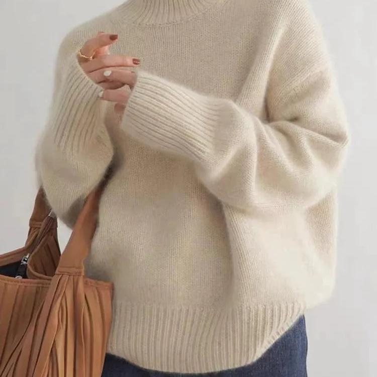 Sydney Pull Woman Turtleneck Oversize in Cashmere – Soft, Warm & Elegant